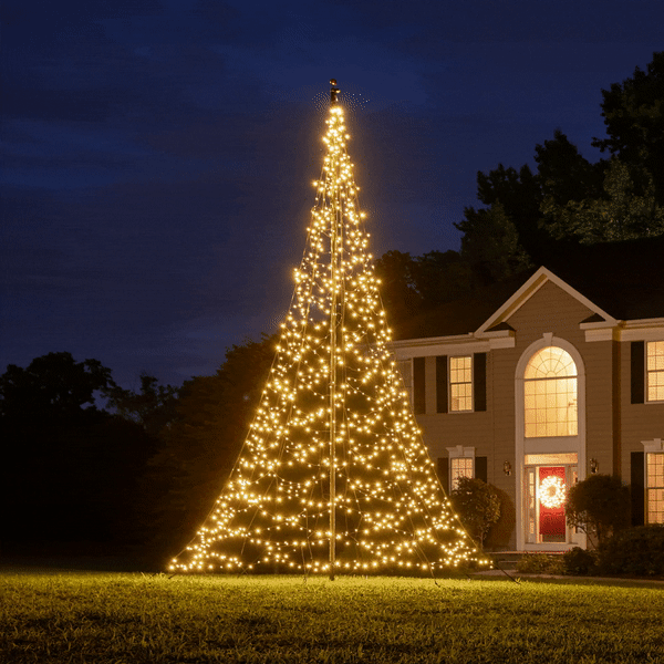 Fairybell Bundle | 6 meters | 1,200 LED lights | Twinkle | Including flagpole