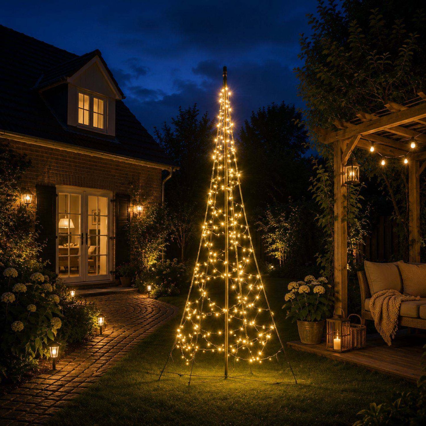 Fairybell Premium | 3 metre | 320 LED lights | Including pole | Luminous Switch | All Surface