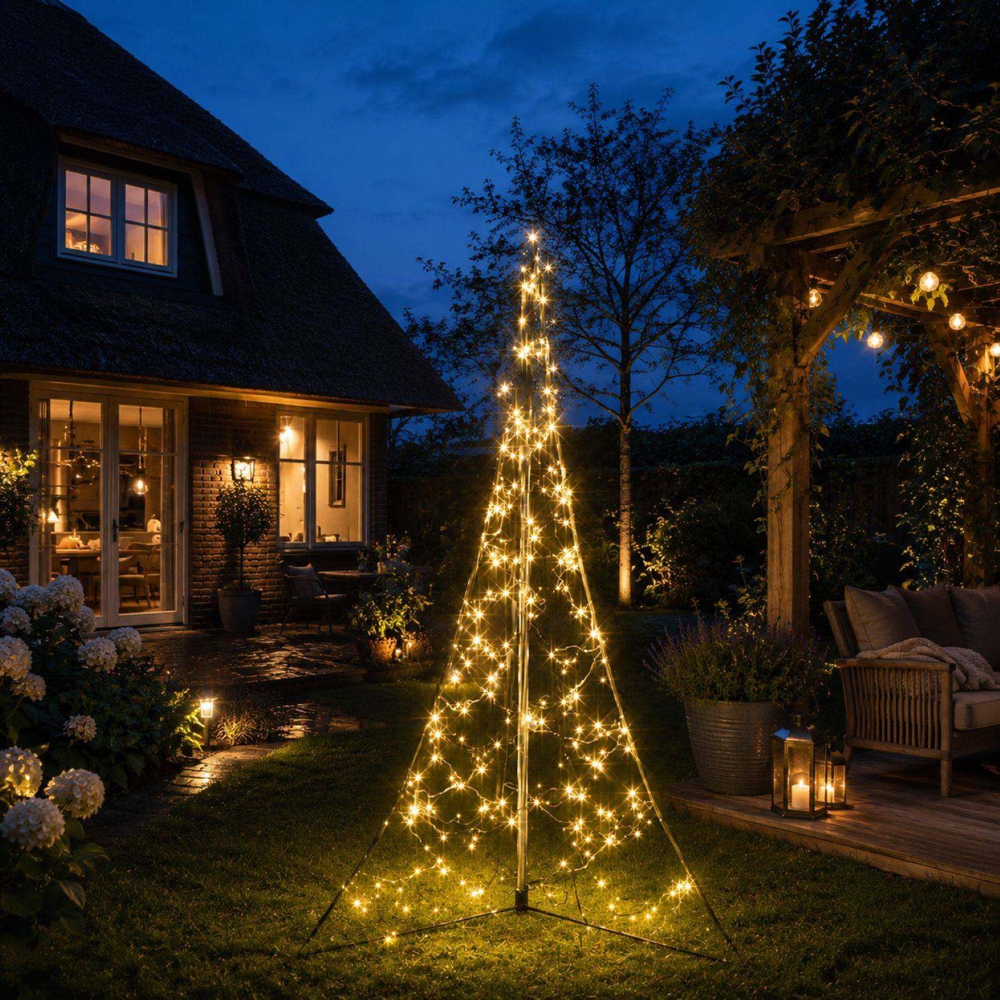Fairybell Premium | 2 metre | 256 LED lights | Including pole | Luminous Switch | All Surface