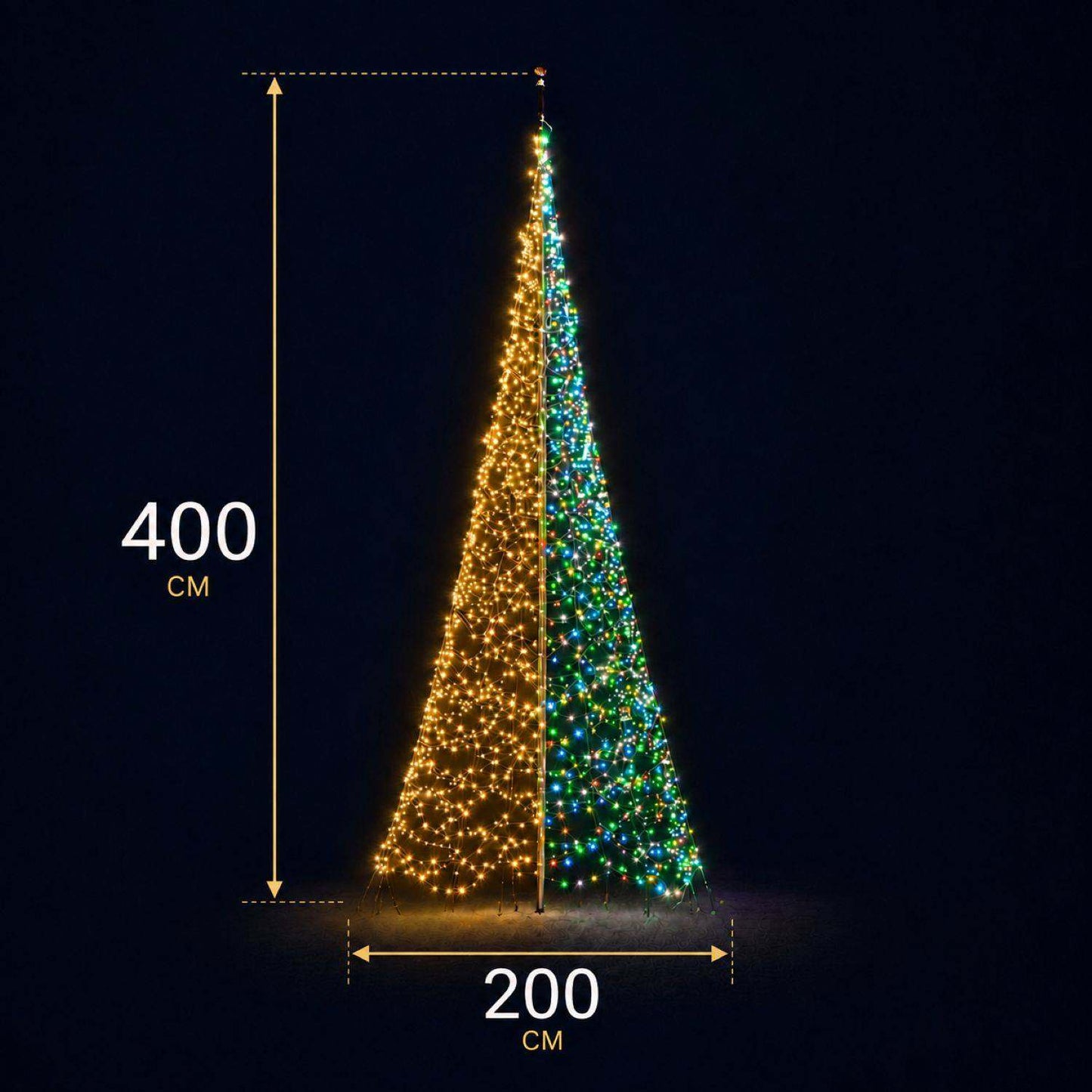 Fairybell Premium | 4 meter | 1536 LED-lampjes | Luminous Switch |