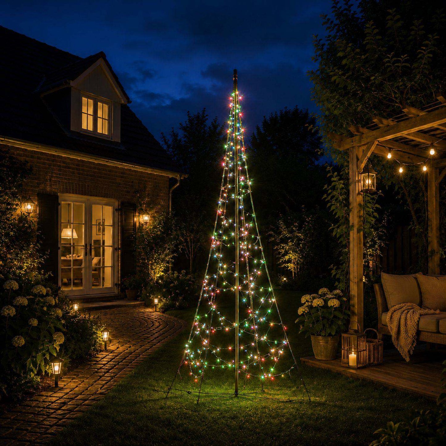 Fairybell Premium | 3 metre | 320 LED lights | Including pole | Luminous Switch | All Surface