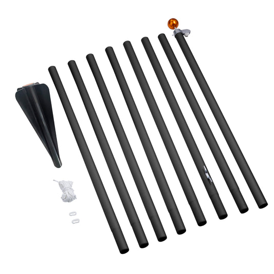 Fairybell | Divisible Flagpole | 6 metres | Black