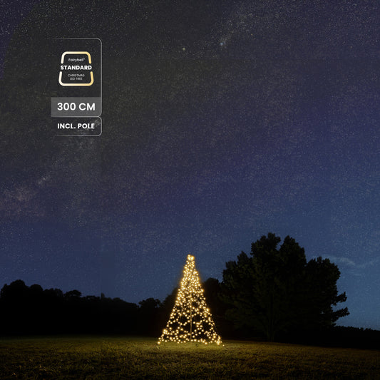 Fairybell Standard | 3 metre | 480 LED lights | Including pole | Warm white