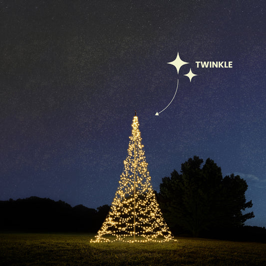 Fairybell Standard | 6 metre | 1200 LED lights | Including pole | Warm white | Twinkle