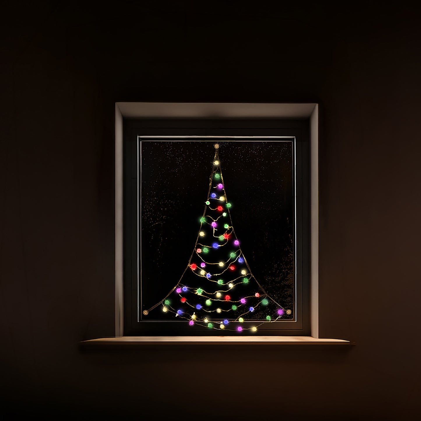 Fairybell Premium | Window Christmas Tree | 1.25 metre | 64 LED lights | Luminous Switch |