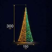Fairybell Premium | 3 metre | 576 LED lights | Including pole | Luminous Switch