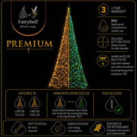 Fairybell Premium | 4 meter | 1536 LED-lampjes | Luminous Switch |