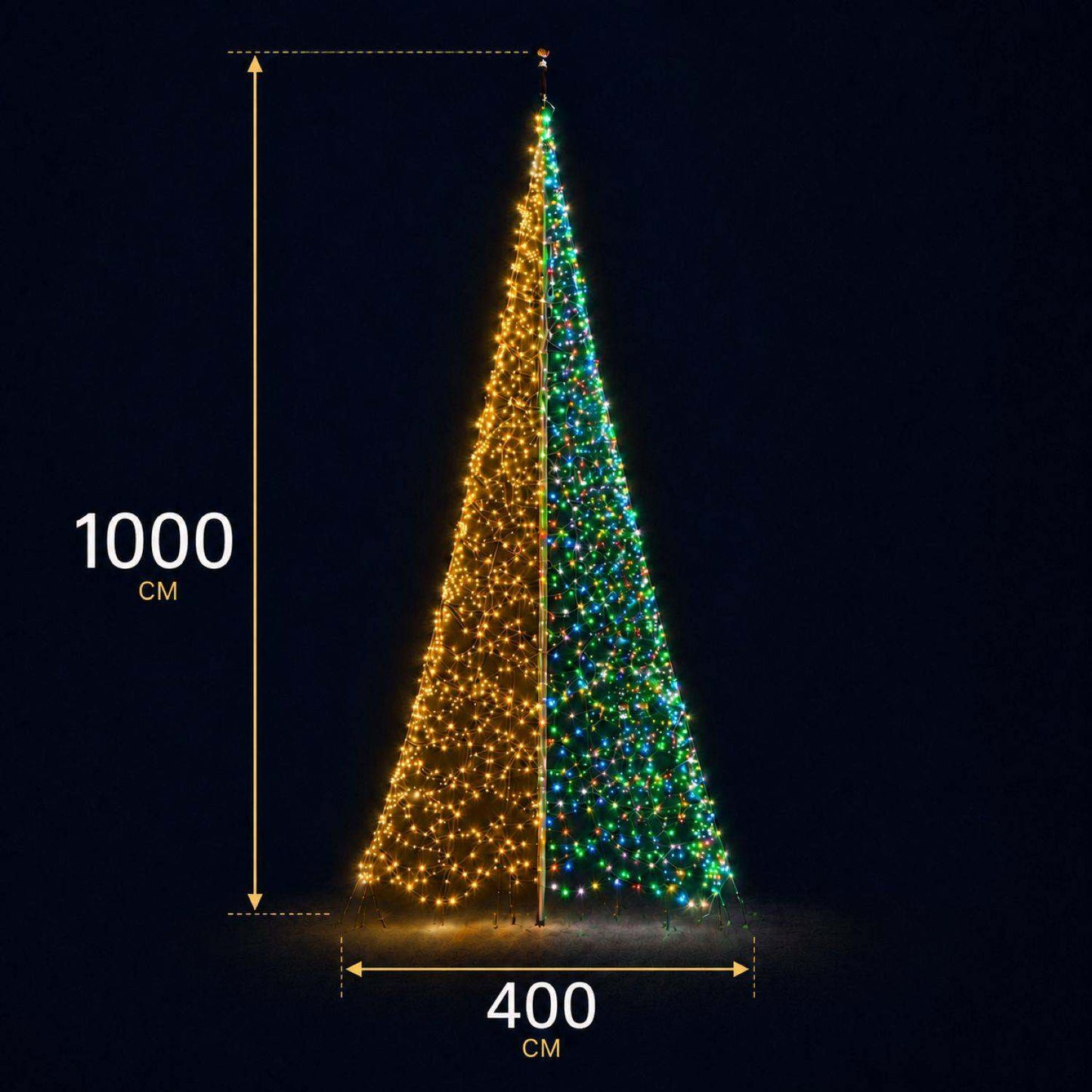 Fairybell Premium | 10 meter | 8000 LED-lampjes | Luminous Switch |