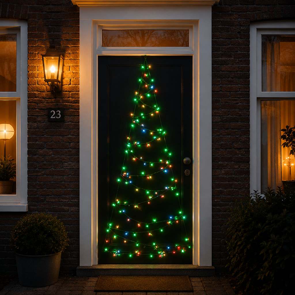 Fairybell Premium | Deurkerstboom | 2,1 meter | 120 LED-lampjes | Luminous Switch |