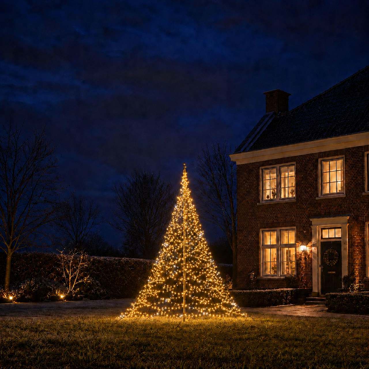 Fairybell Standard | 3 metre | 480 LED lights | Including pole | Warm white | Twinkle