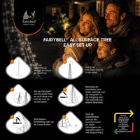 Fairybell Premium | 2 metre | 256 LED lights | Including pole | Luminous Switch | All Surface
