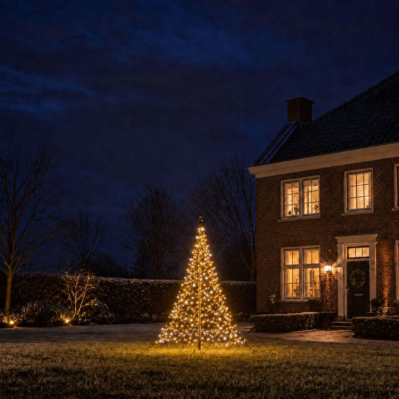 Fairybell Stand-alone Tree | 2 Metre | 300 LED lights | Incl. mast | Warm white | Twinkle