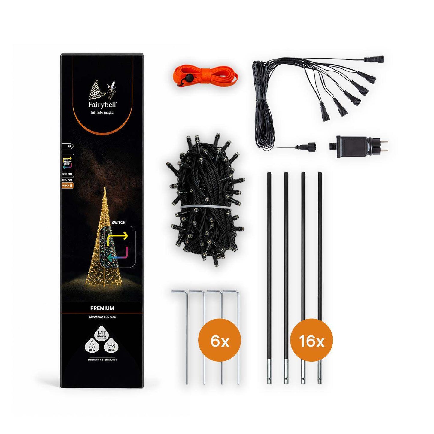 Fairybell Premium | 8 Metre | 1536 LED Lights | Luminous Switch |