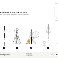 Fairybell | 4 meter | 400 LED-lampjes | Inclusief mast | Warm wit