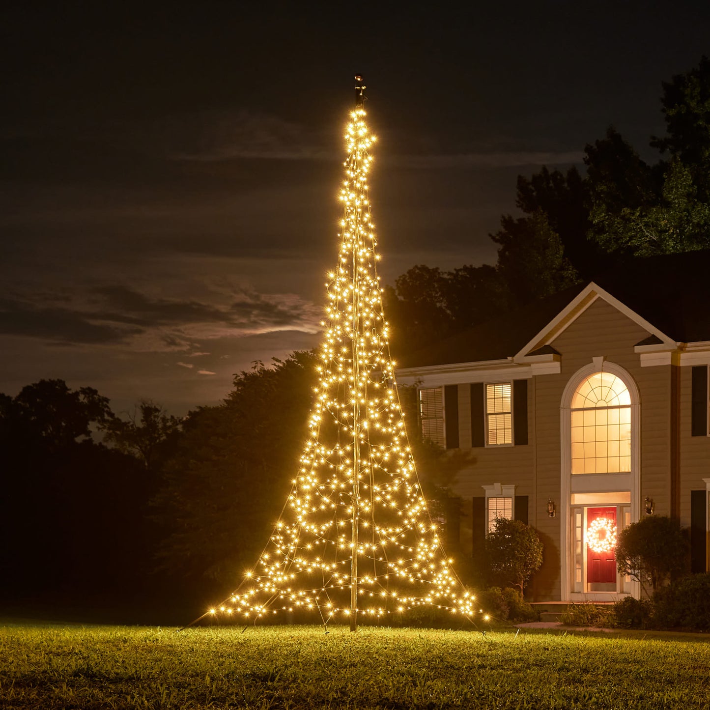 Fairybell Bundle | 6 metres | 900 LED lights | Warm white | Including flagpole