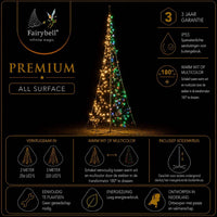 Fairybell Premium | 2 metre | 256 LED lights | Including pole | Luminous Switch | All Surface